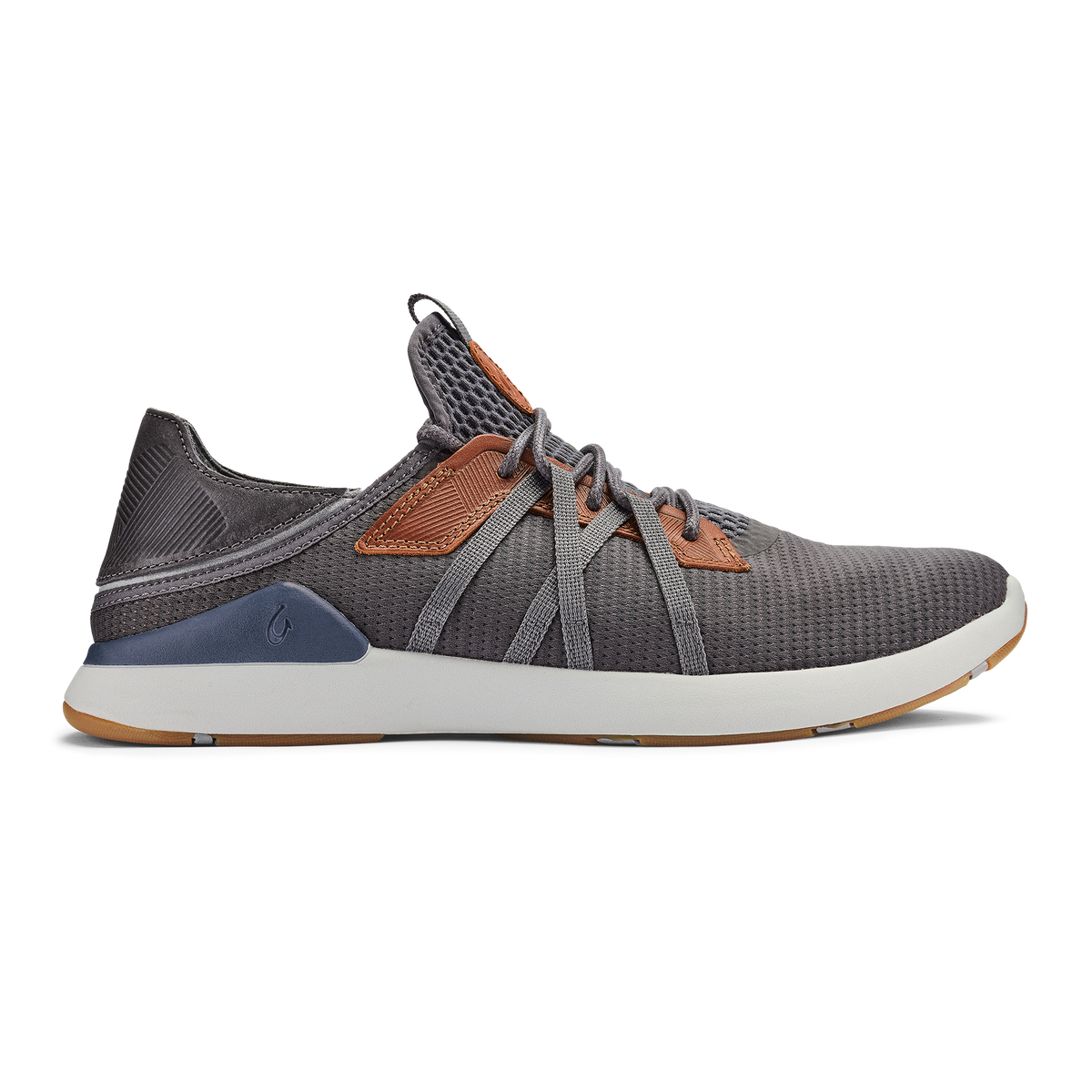 OluKai Recommended - Mio Lī Men's Athletic Shoes - Pavement / Vintage Indigo