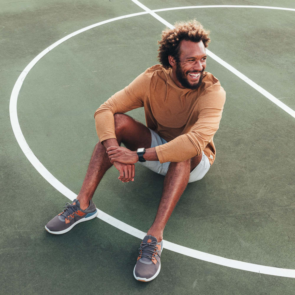 OluKai Recommended - Mio Lī Men's Athletic Shoes - Pavement / Vintage Indigo
