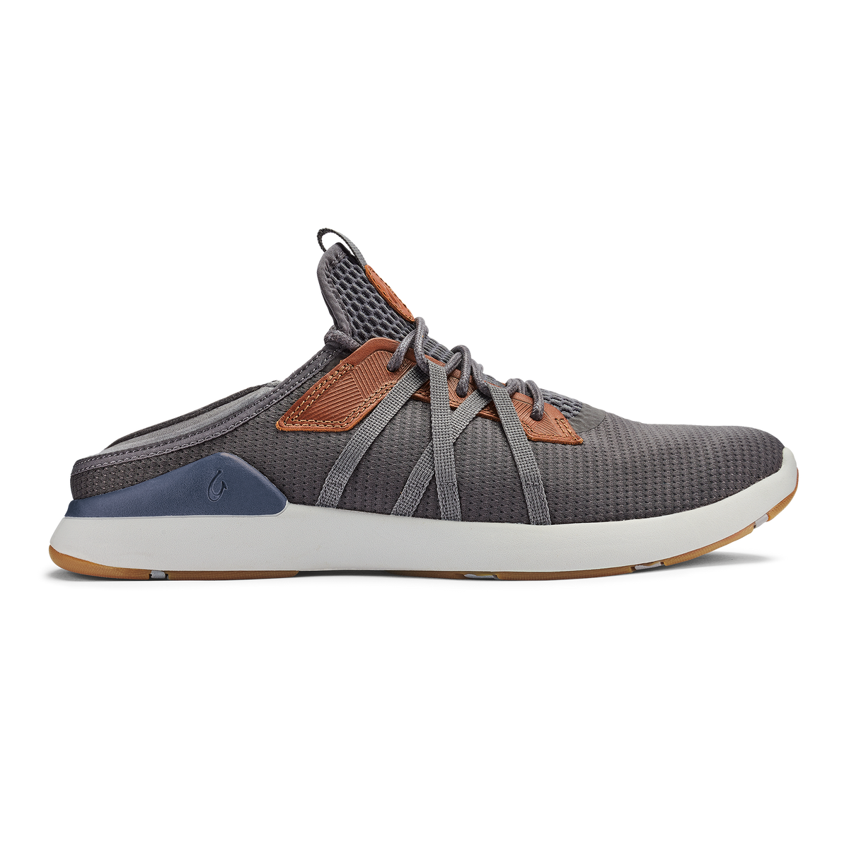 OluKai Recommended - Mio Lī Men's Athletic Shoes - Pavement / Vintage Indigo