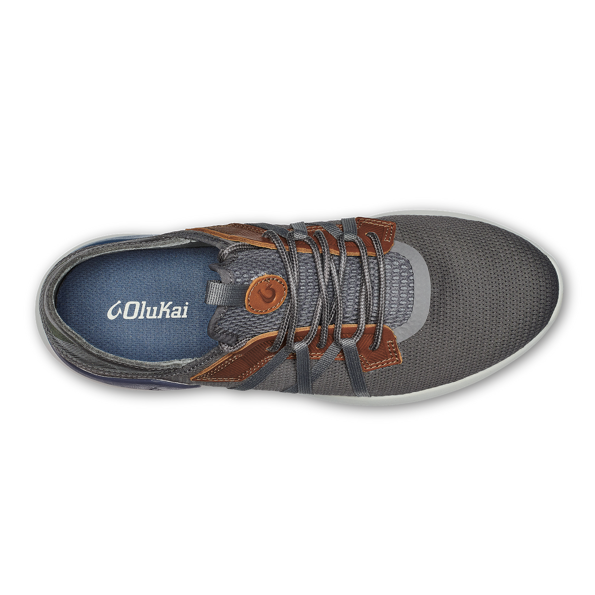 OluKai Recommended - Mio Lī Men's Athletic Shoes - Pavement / Vintage Indigo