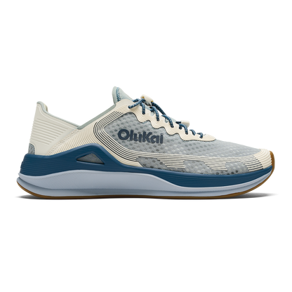 OluKai Exclusive - ‘Ahi Men’s Water Boat Shoes - Blue Pearl / White Sand