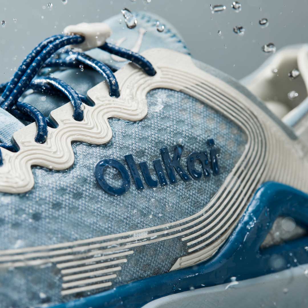 OluKai Exclusive - ‘Ahi Men’s Water Boat Shoes - Blue Pearl / White Sand