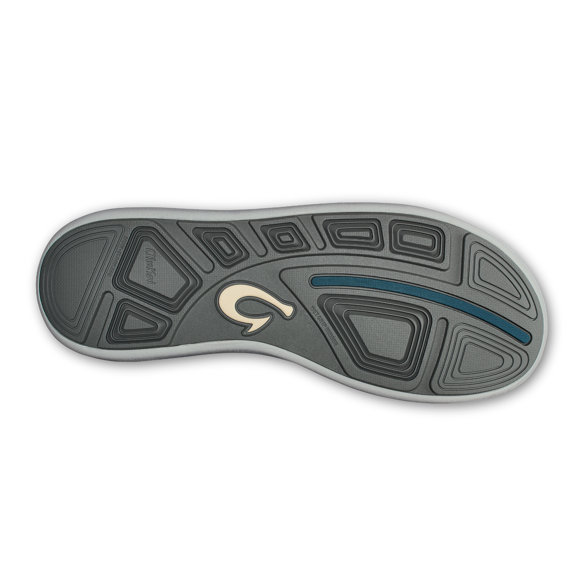 OluKai Trending - Moku Pae Men's Boat Shoes - Black / Blue Coral
