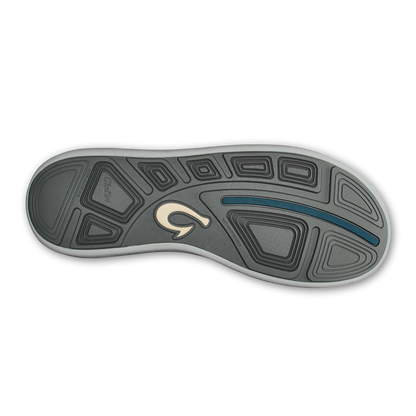 OluKai Trending - Moku Pae Men's Boat Shoes - Black / Blue Coral