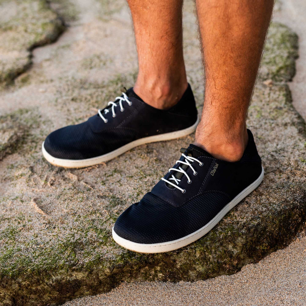 OluKai Trending - Nohea Moku Men's Boat Shoes - Black
