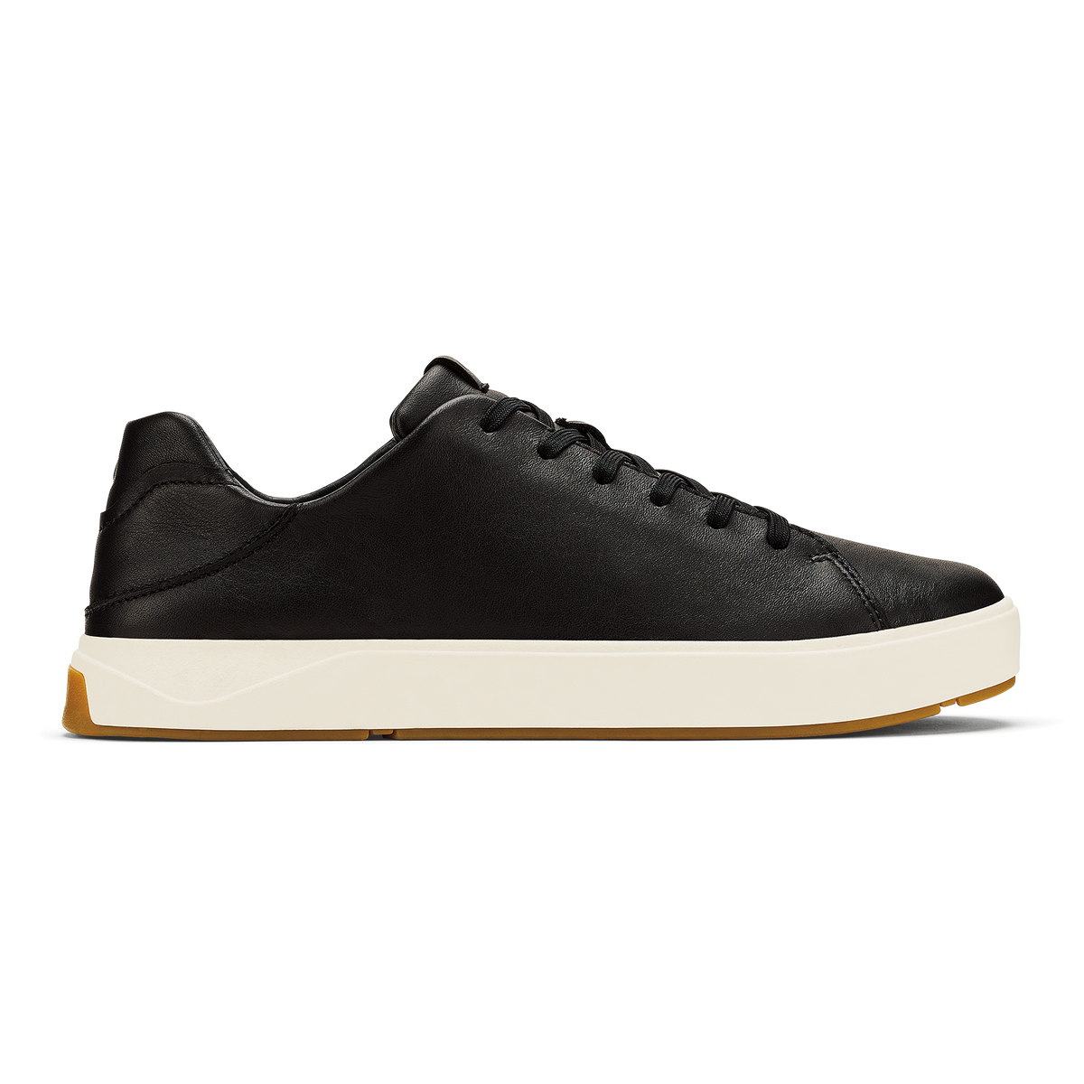OluKai Classic - Lae‘ahi Lī ‘Ili Men's Leather Sneakers - Onyx
