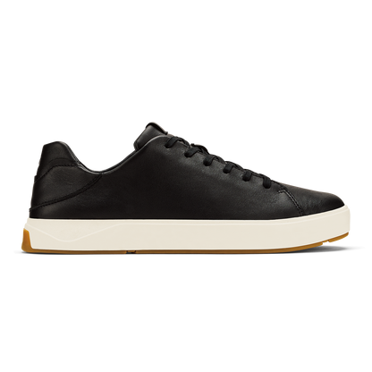 OluKai Classic - Lae‘ahi Lī ‘Ili Men's Leather Sneakers - Onyx