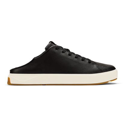 OluKai Classic - Lae‘ahi Lī ‘Ili Men's Leather Sneakers - Onyx