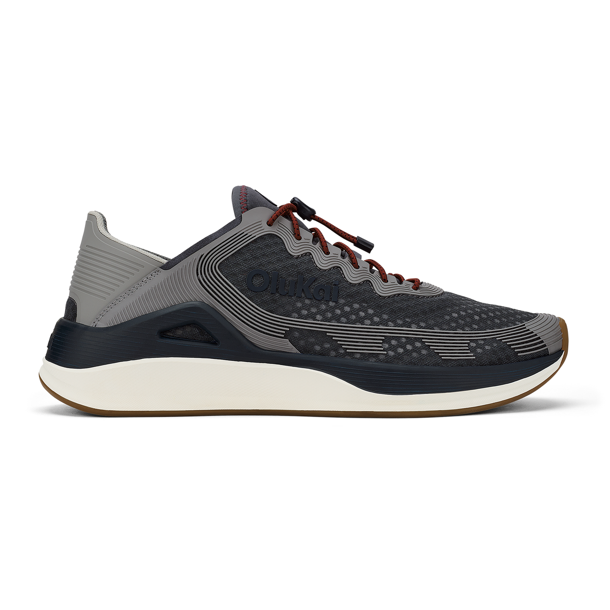 OluKai Premium - ‘Ahi Men’s Water Boat Shoes - Rock / Ash