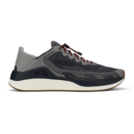 OluKai Premium - ‘Ahi Men’s Water Boat Shoes - Rock / Ash