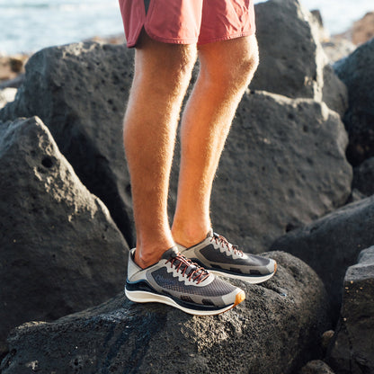 OluKai Premium - ‘Ahi Men’s Water Boat Shoes - Rock / Ash