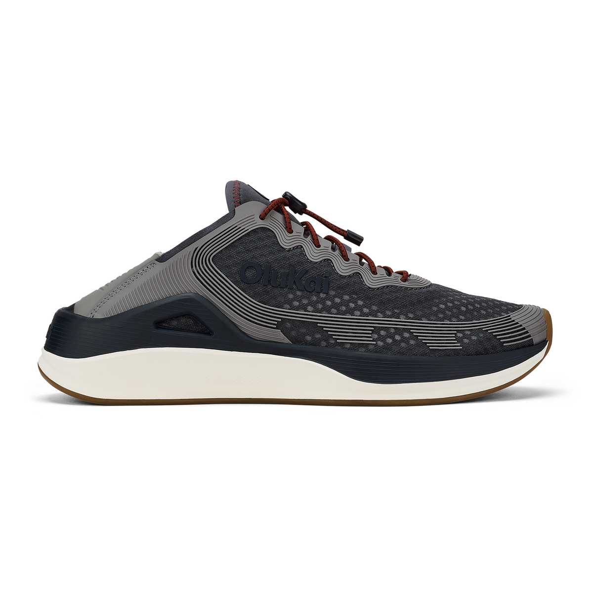 OluKai Premium - ‘Ahi Men’s Water Boat Shoes - Rock / Ash