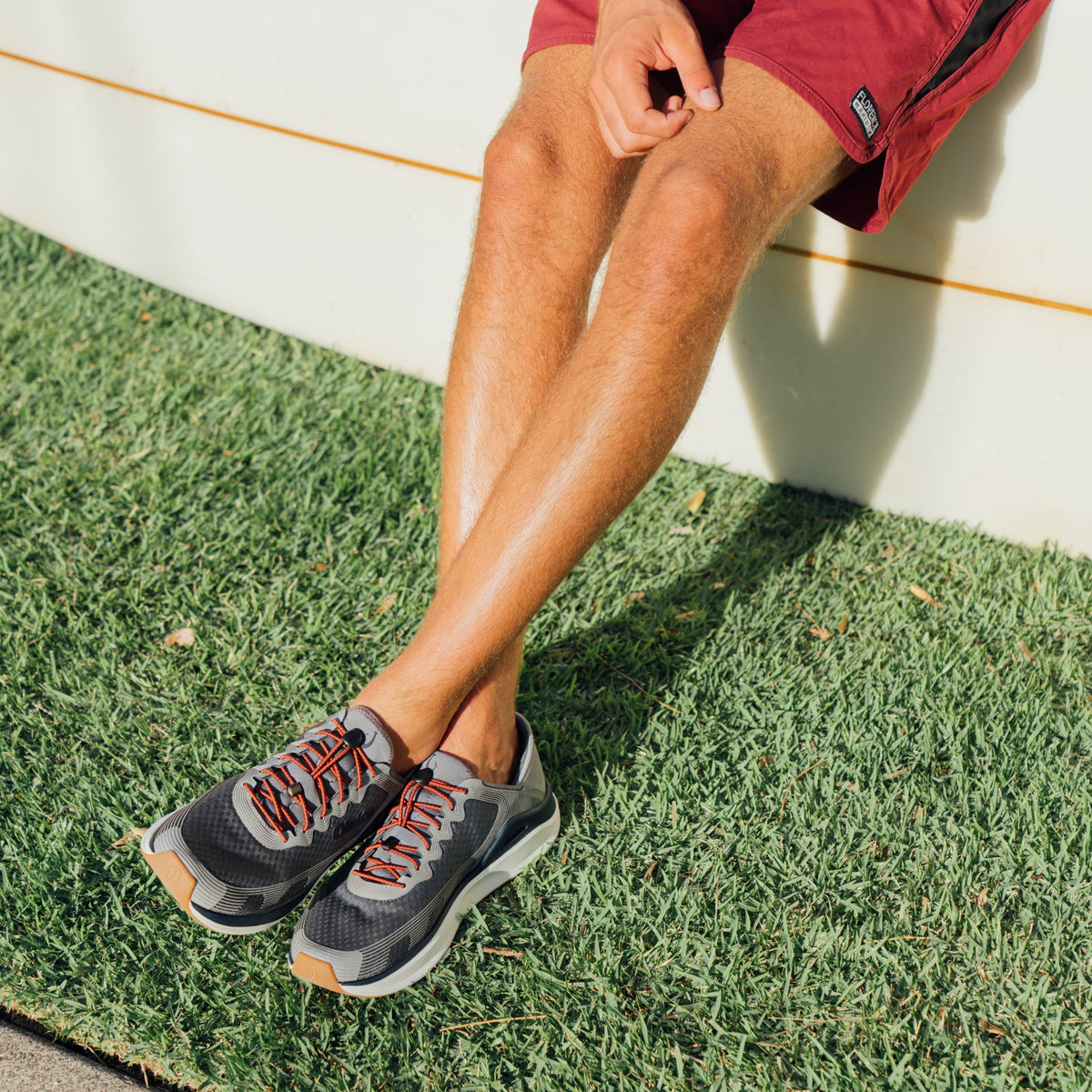 OluKai Premium - ‘Ahi Men’s Water Boat Shoes - Rock / Ash