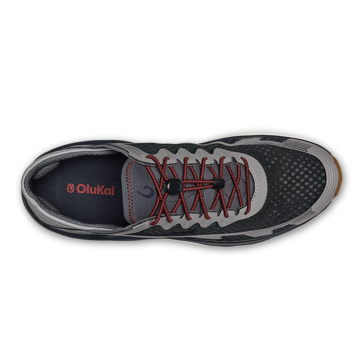 OluKai Premium - ‘Ahi Men’s Water Boat Shoes - Rock / Ash