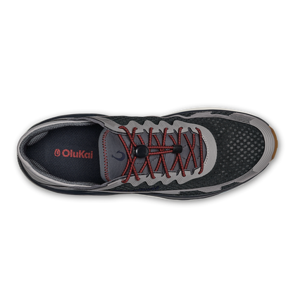 OluKai Premium - ‘Ahi Men’s Water Boat Shoes - Rock / Ash
