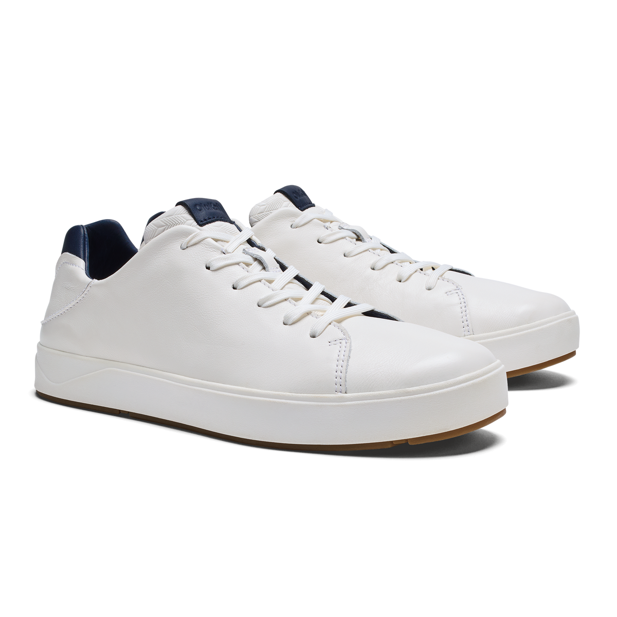 OluKai Customer Favorite - Lae‘ahi Lī ‘Ili Men's Sneakers - Bright White / Trench Blue