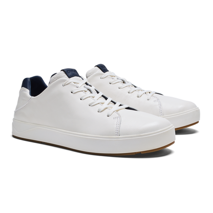 OluKai Customer Favorite - Lae‘ahi Lī ‘Ili Men's Sneakers - Bright White / Trench Blue