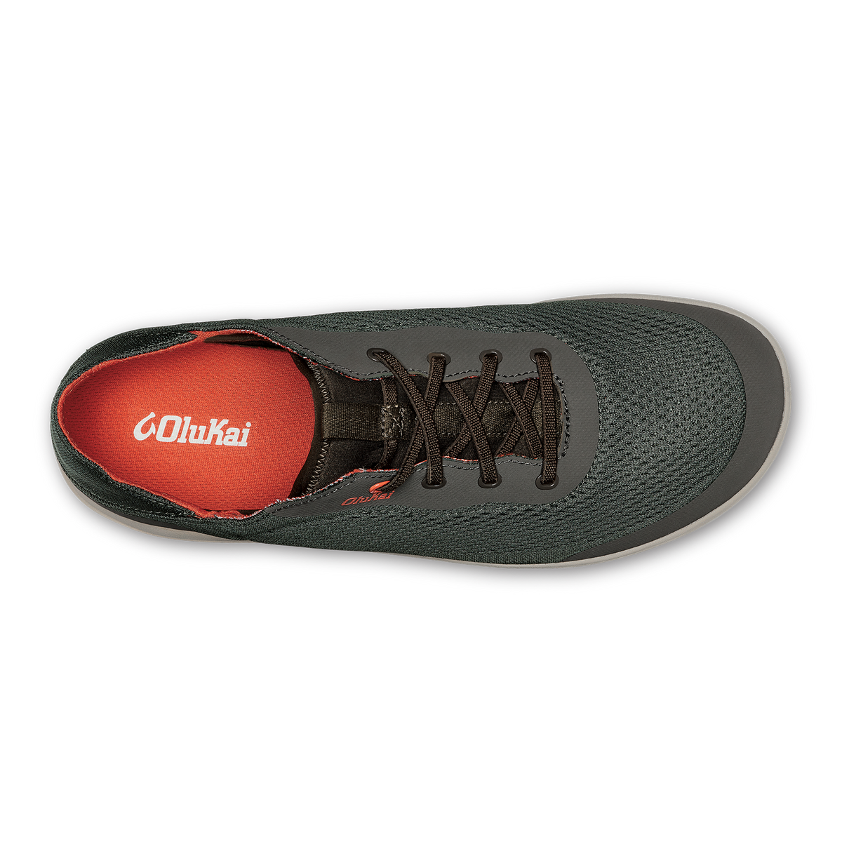 OluKai Sale - Moku Pae Men's Boat Shoes - Island Salt / Koi