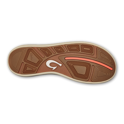 OluKai Sale - Moku Pae Men's Boat Shoes - Island Salt / Koi