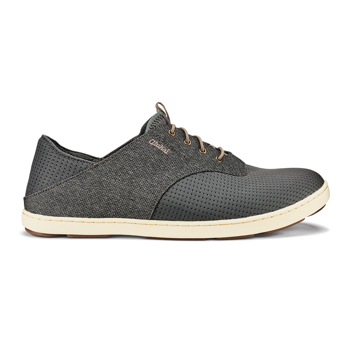 OluKai Hot Sale - Nohea Moku Men's Boat Shoes - Charcoal / Clay
