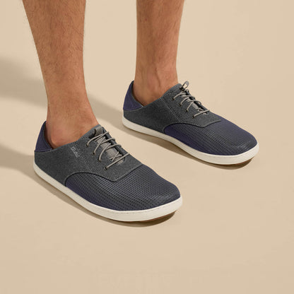OluKai Hot Sale - Nohea Moku Men's Boat Shoes - Charcoal / Clay