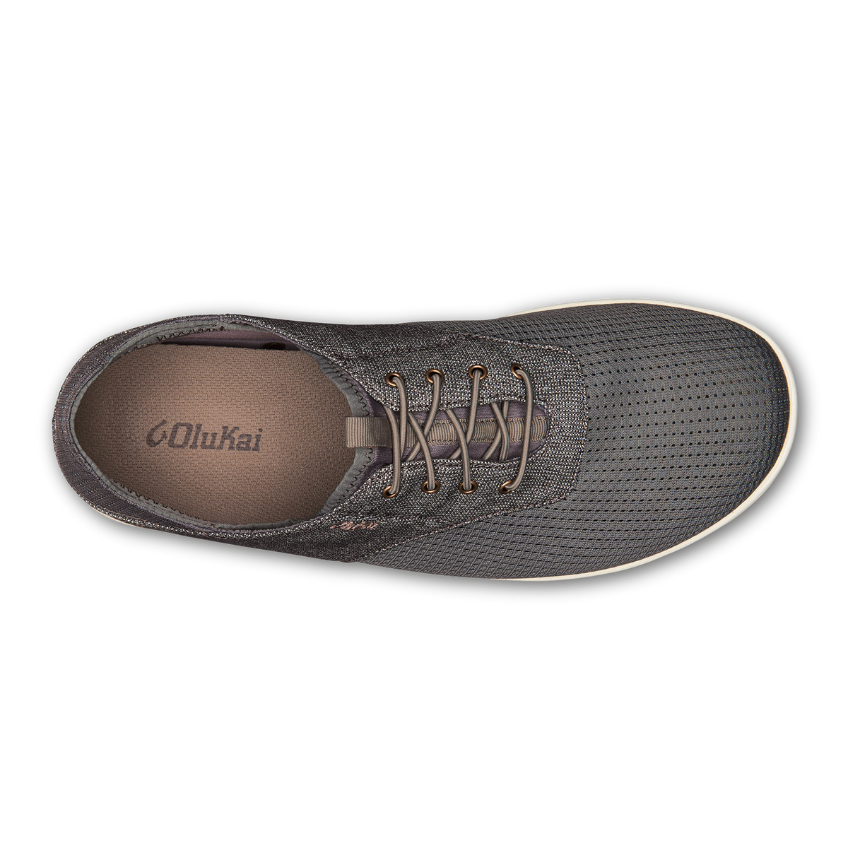 OluKai Hot Sale - Nohea Moku Men's Boat Shoes - Charcoal / Clay