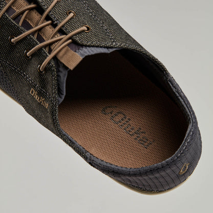 OluKai Hot Sale - Nohea Moku Men's Boat Shoes - Charcoal / Clay