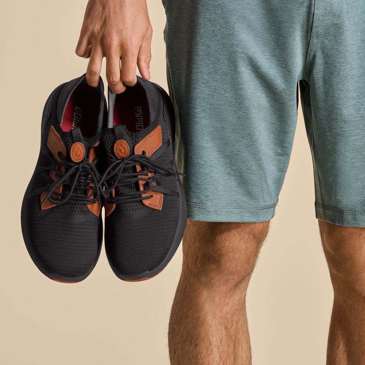 OluKai Sale - Mio Lī Men's Athletic Shoes - Lava Rock