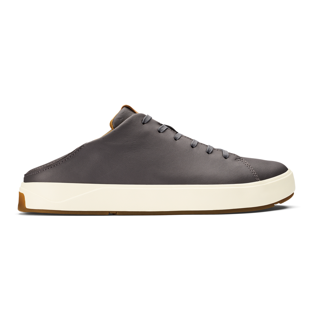 OluKai Best Seller - Lae‘ahi Lī ‘Ili Men's Leather Sneakers - Stone