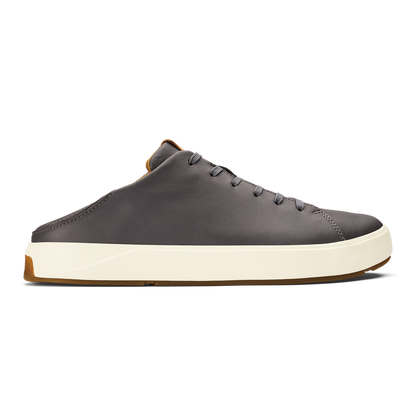 OluKai Best Seller - Lae‘ahi Lī ‘Ili Men's Leather Sneakers - Stone