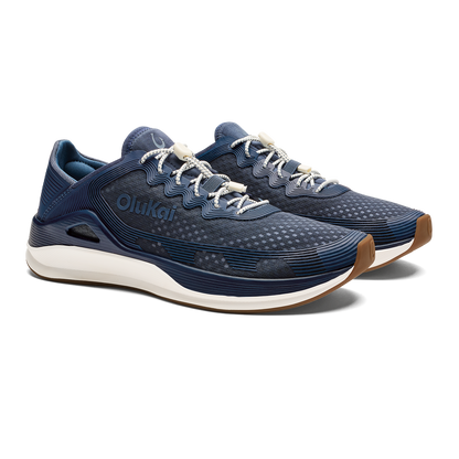 OluKai Everyday - ‘Ahi Men’s Water Boat Shoes - Mood Indigo / Coastal Blue