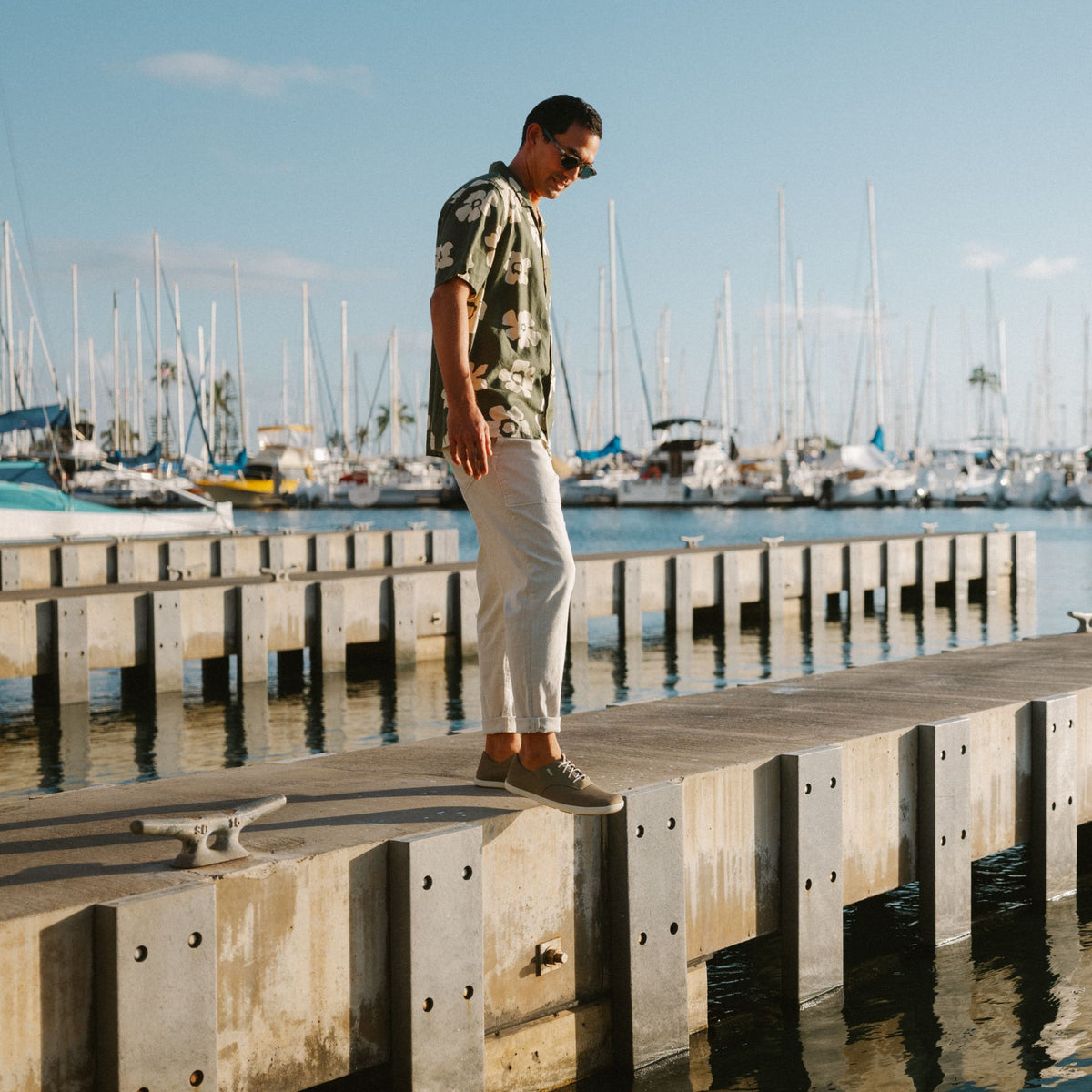 OluKai Signature - Moku Pae Men's Boat Shoes - Clay / Tapa