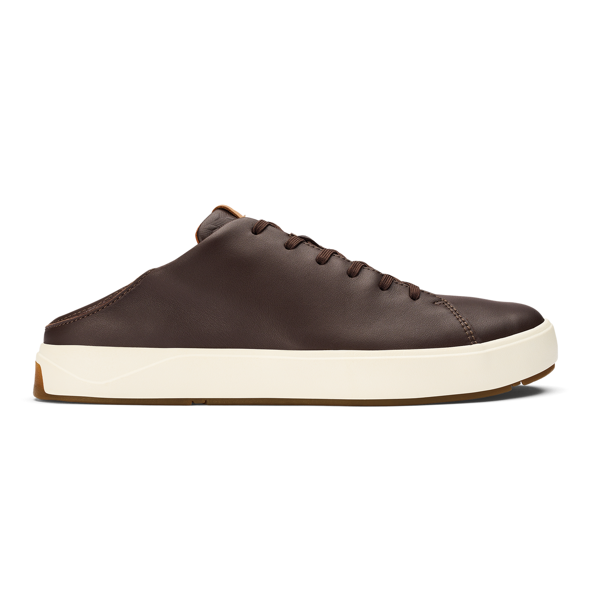 OluKai Deals - Lae‘ahi Lī ‘Ili Men's Leather Sneakers - Dark Java