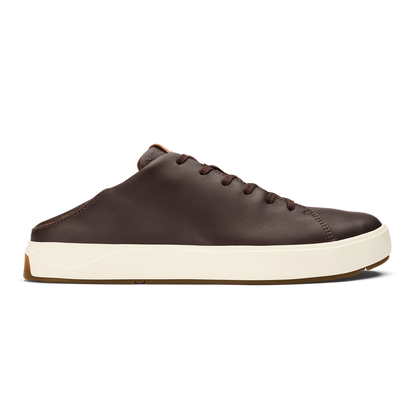 OluKai Deals - Lae‘ahi Lī ‘Ili Men's Leather Sneakers - Dark Java