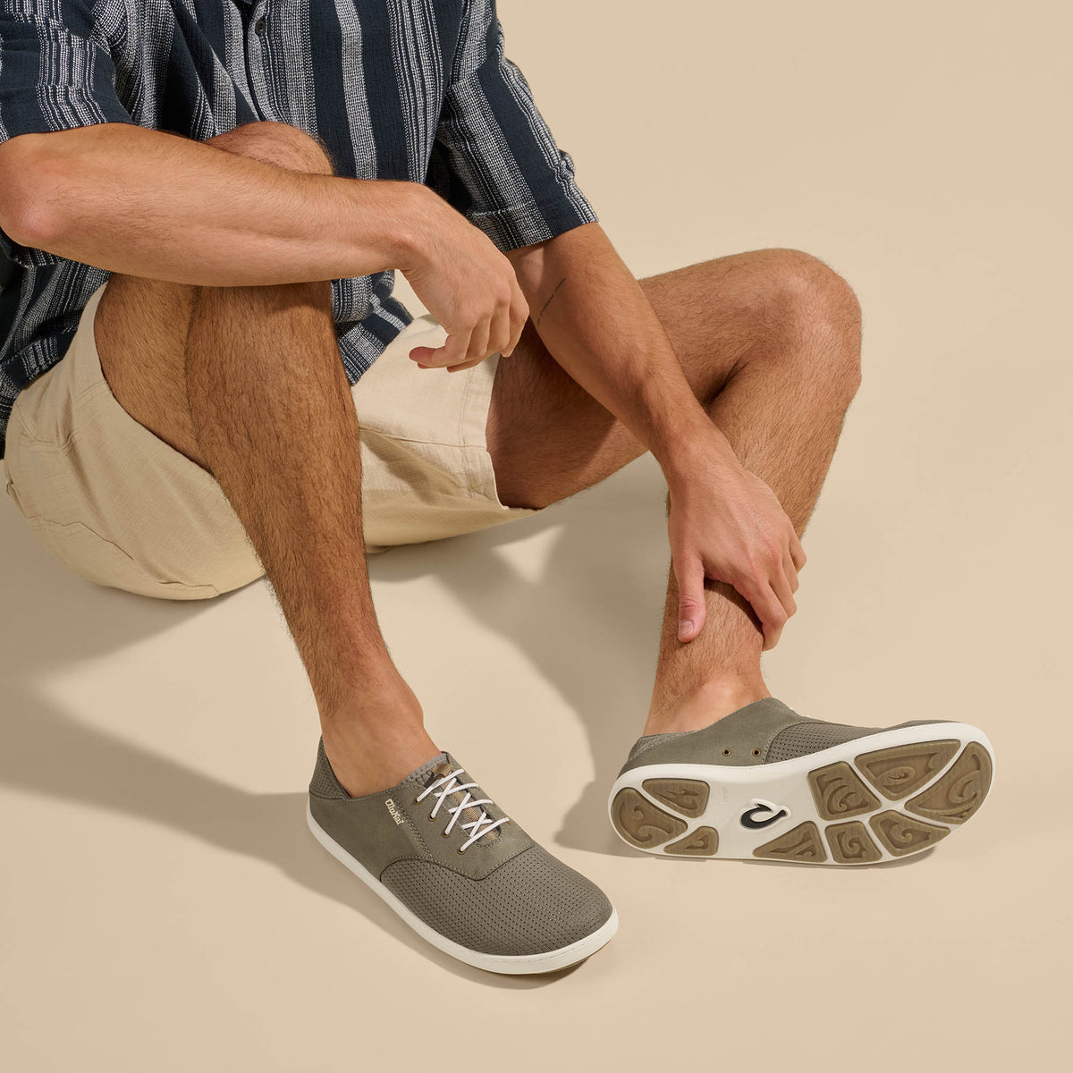 OluKai Discount - Nohea Moku Men's Boat Shoes - Tapa