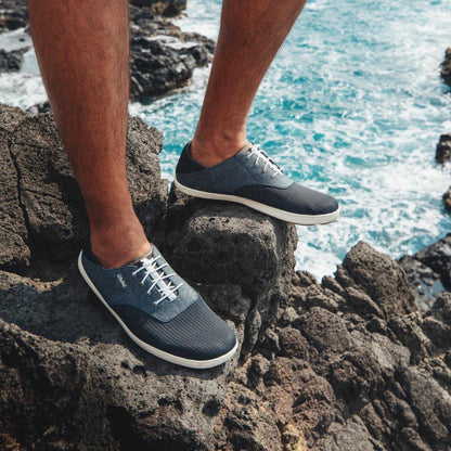OluKai Best Seller - Nohea Moku Men's Boat Shoes - Dark Shadow