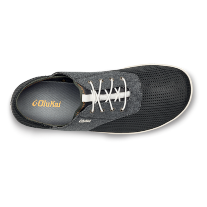 OluKai Best Seller - Nohea Moku Men's Boat Shoes - Dark Shadow