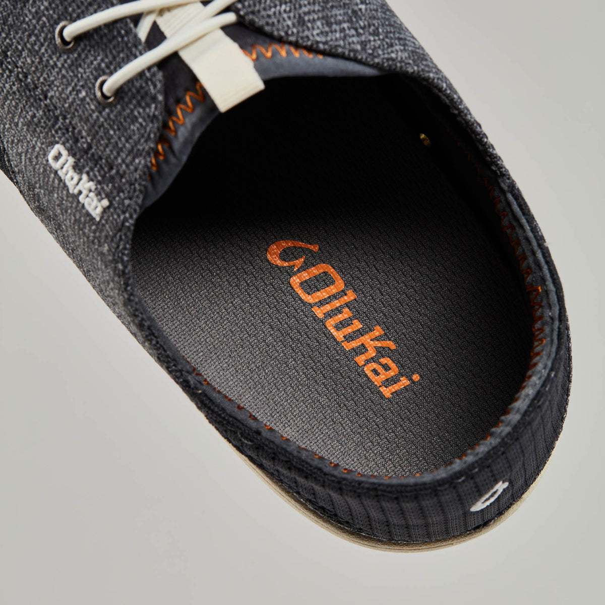 OluKai Best Seller - Nohea Moku Men's Boat Shoes - Dark Shadow