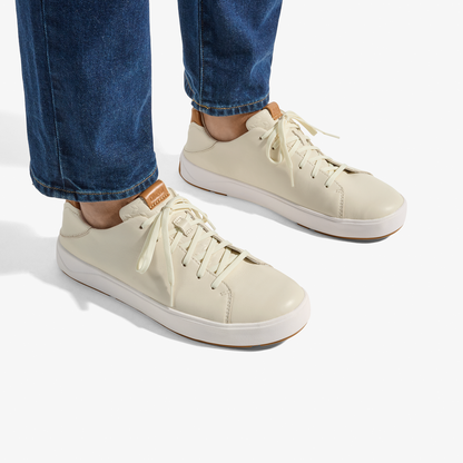OluKai Premium - Lae‘ahi Lī ‘Ili Men's Leather Sneakers - Tapa