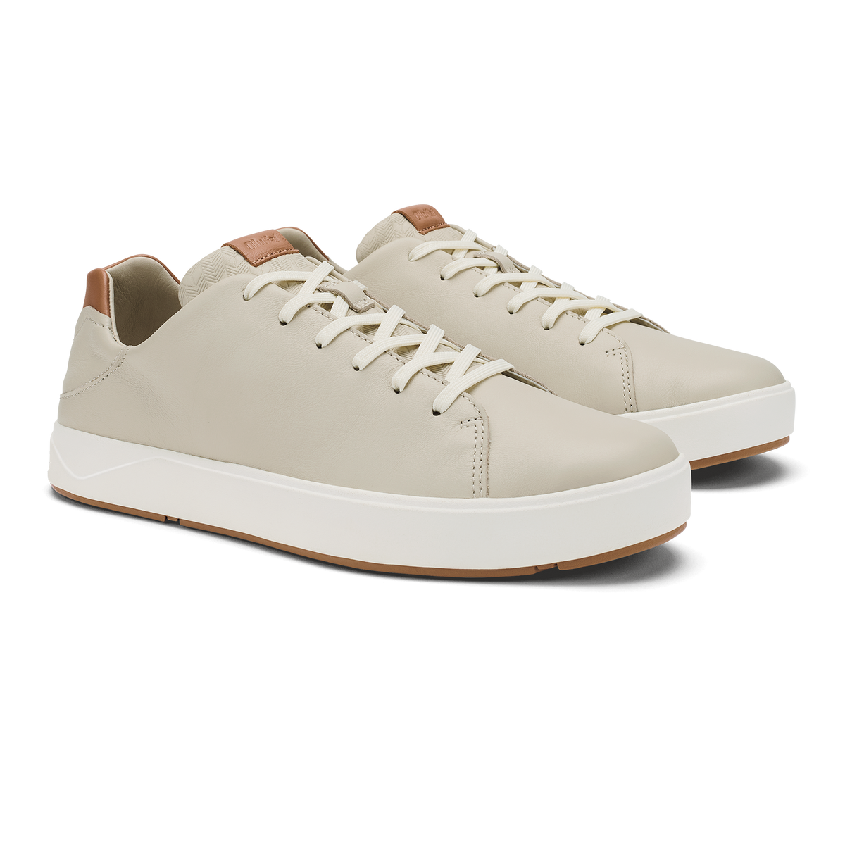 OluKai Premium - Lae‘ahi Lī ‘Ili Men's Leather Sneakers - Tapa