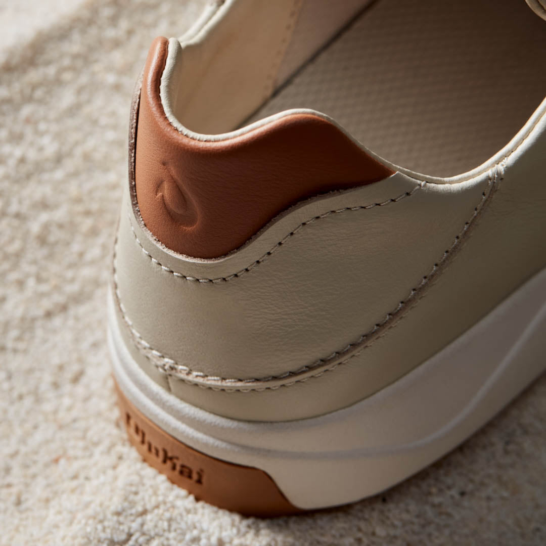 OluKai Premium - Lae‘ahi Lī ‘Ili Men's Leather Sneakers - Tapa