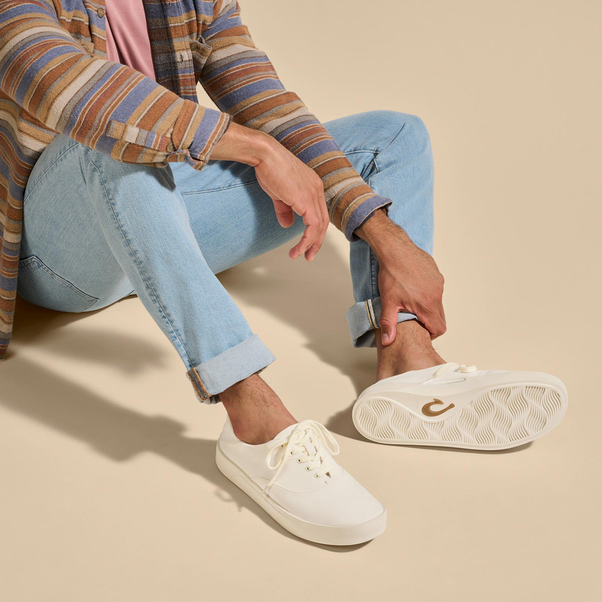 OluKai Everyday - Tradewind Men’s Breathable Sneakers - Off White