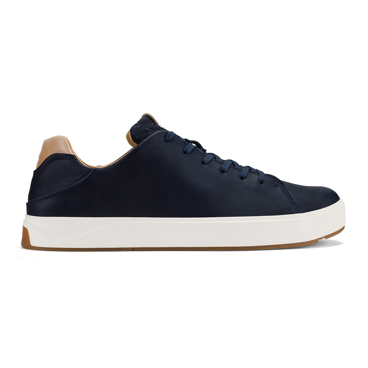 OluKai Special Offer - Lae‘ahi Lī ‘Ili Men's Leather Sneakers - Trench Blue