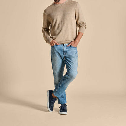 OluKai Special Offer - Lae‘ahi Lī ‘Ili Men's Leather Sneakers - Trench Blue