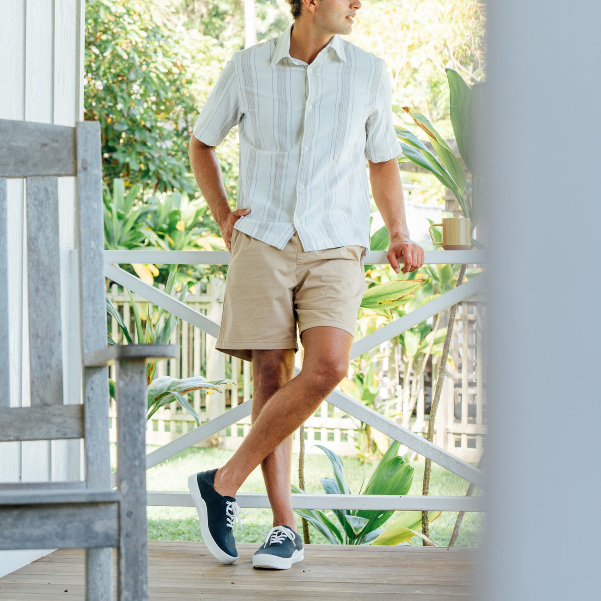 OluKai Customer Favorite - Tradewind Men’s Breathable Sneakers - Mood Indigo