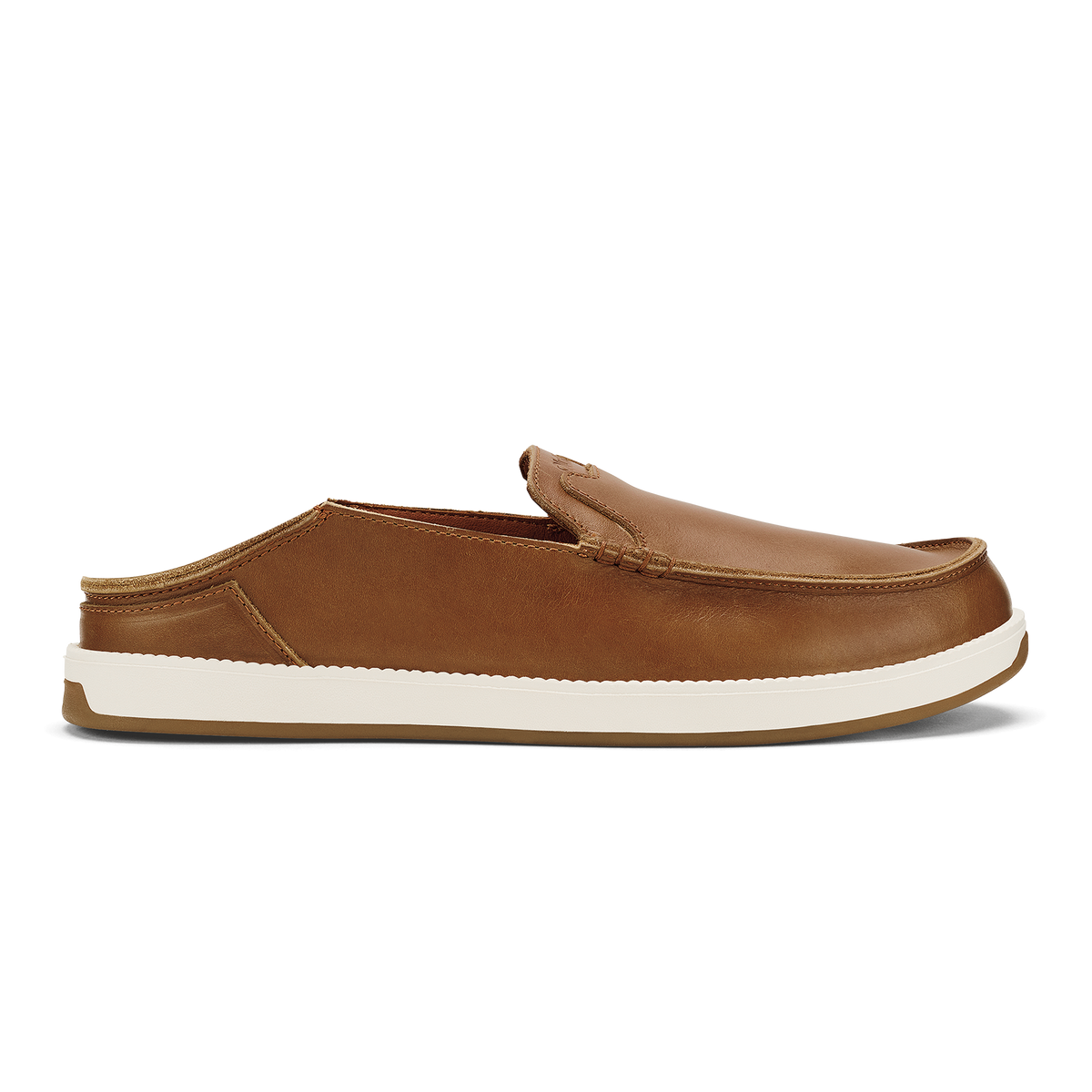 OluKai Latest - Kākaha Nia Men‘s Leather Slip-On Shoes - Fox