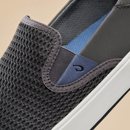OluKai Customer Favorite - Lae‘ahi Men's Slip-On Sneakers - Pavement