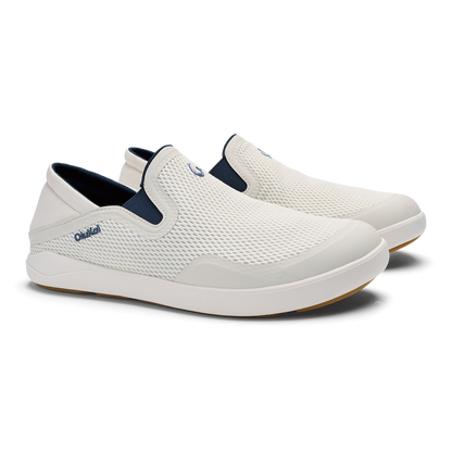 OluKai Essential - Moku Slip-on - White Sand / Trench Blue