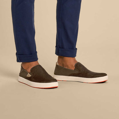 OluKai Popular - Lae‘ahi Men's Slip-On Sneakers - Kona