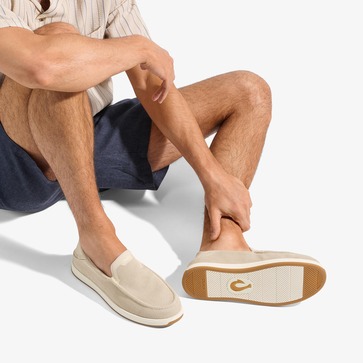 OluKai Popular - Kākaha Mesh Men‘s Slip-On Shoes - Tapa
